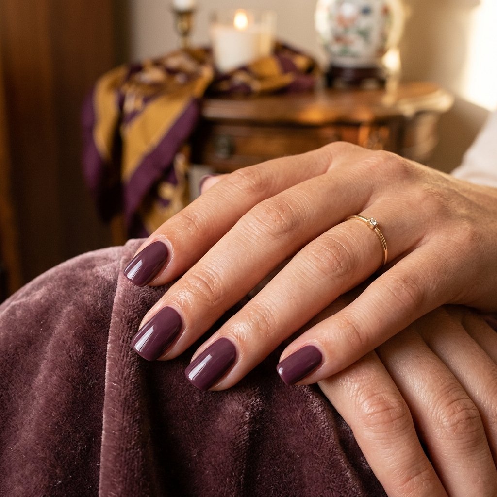 30 Fall Nails Ideas to Inspire Your Next Manicure This Season 2026 12 Rich Plum Nail Ideas