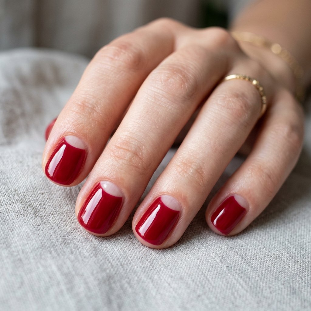 Cherry Red Half Moon Crescents