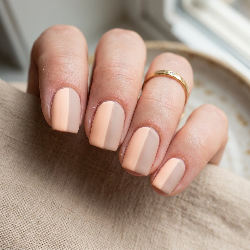 Cute Two Tone Pastel Nail Ideas