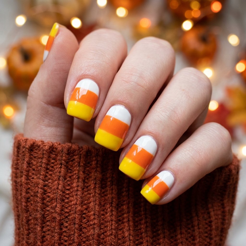 Cute Candy Corn Nail Ideas
