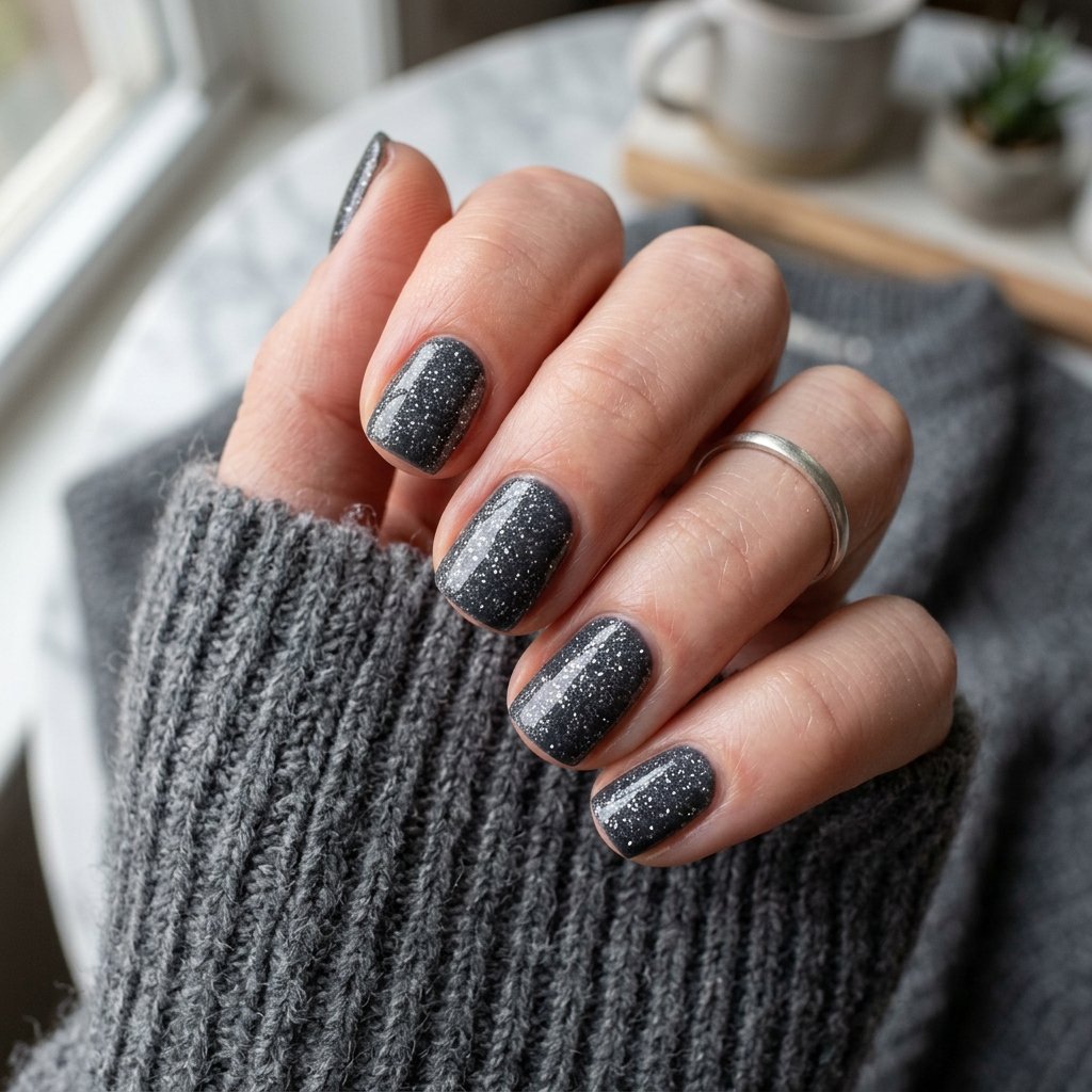 Cozy Charcoal Sparkle Base