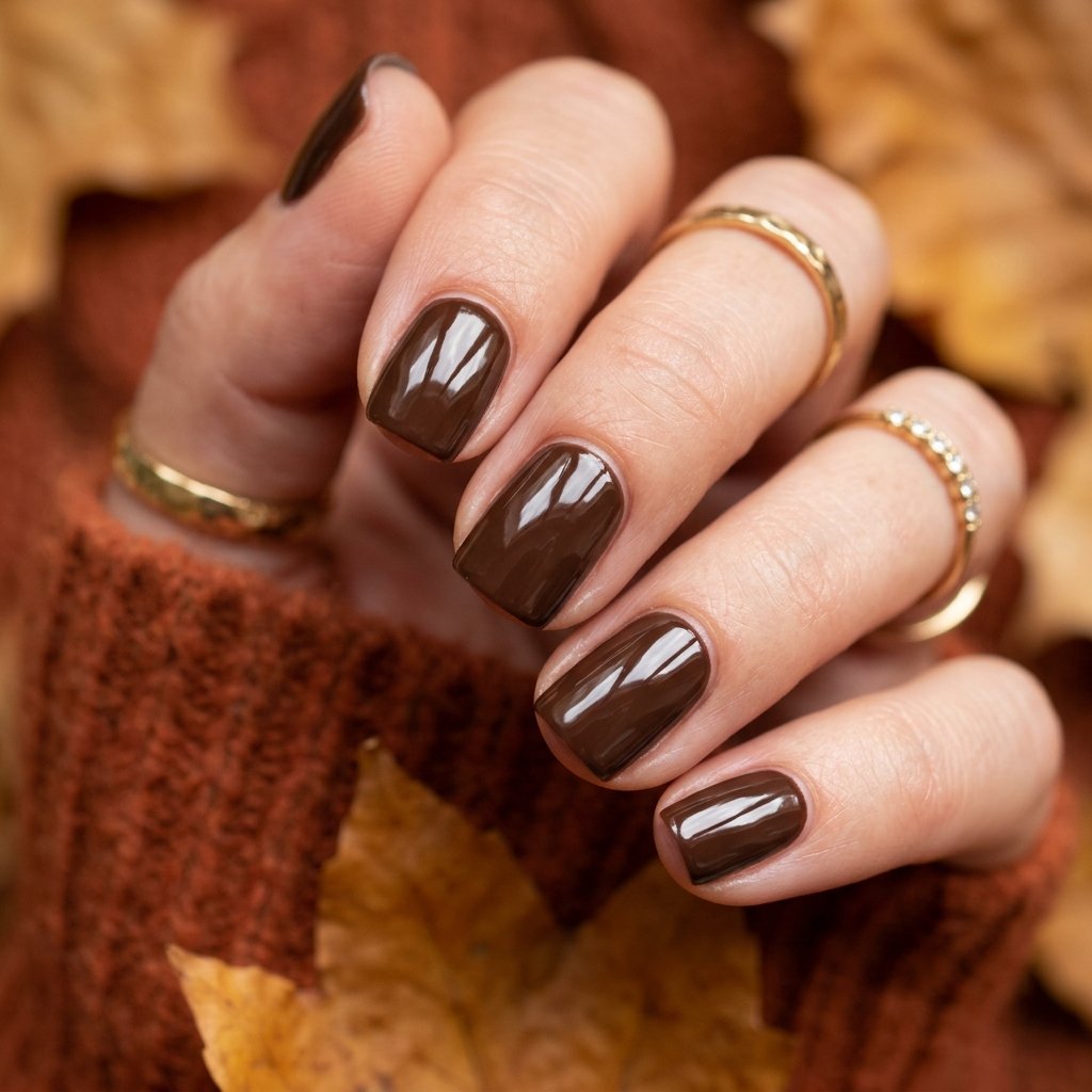 32 Fall Nails 2026 Ideas That Are Actually Wearable 2 Chocolate Brown Nail Ideas