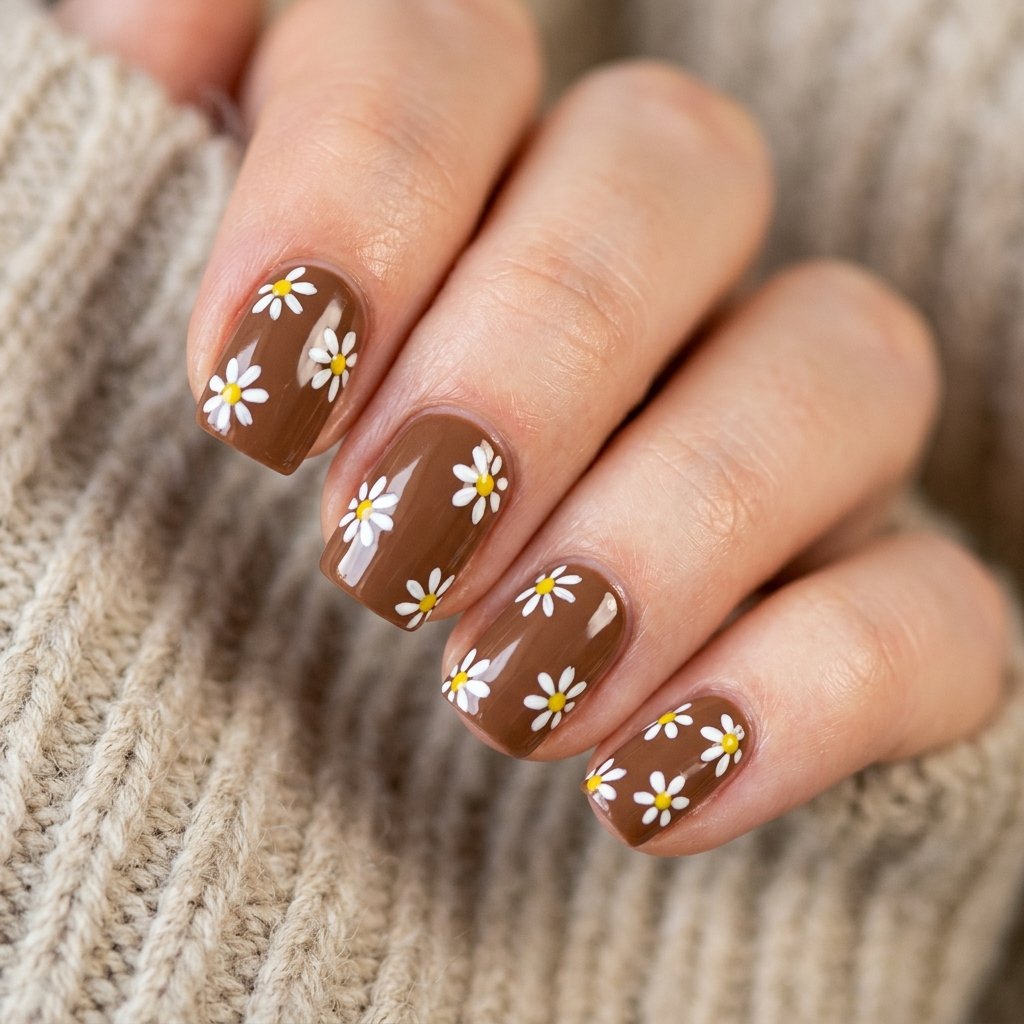 Cute Daisy Nail Ideas