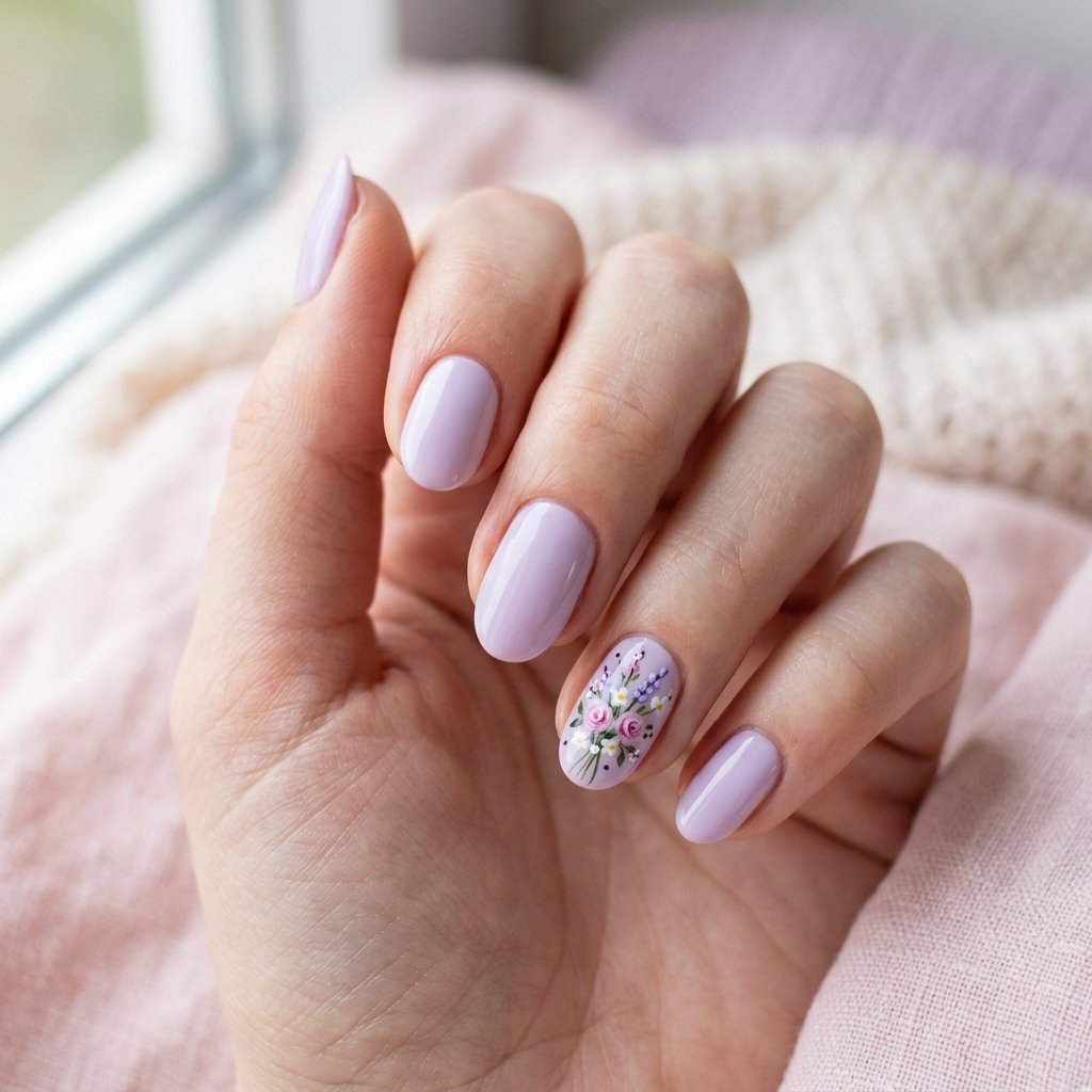 Graduation Nails Ideas: 29 Fresh Looks for Your Big Day 17 Floral Design Nail Ideas