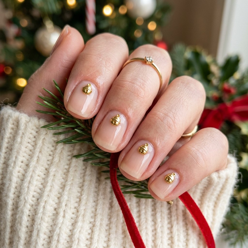 Golden Jingle Bell Decals
