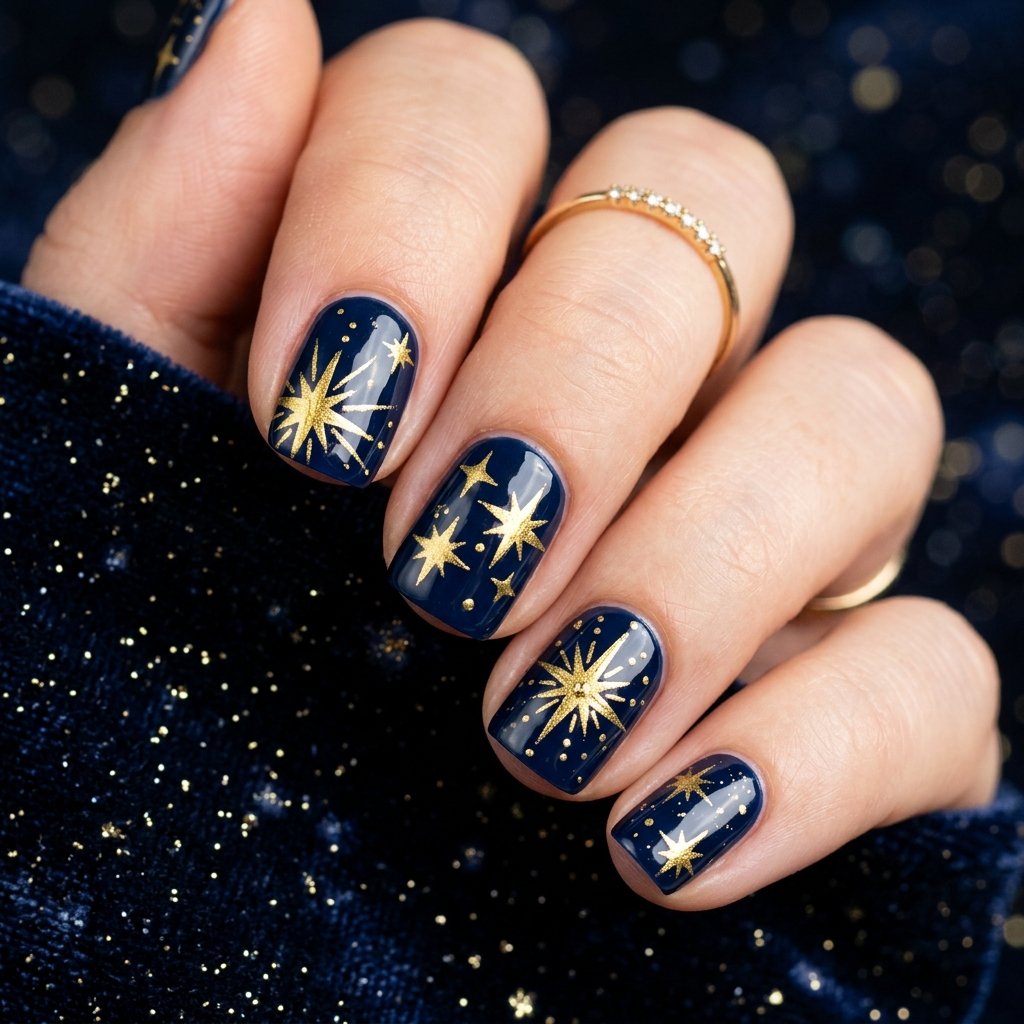 Celestial Gold Starbursts