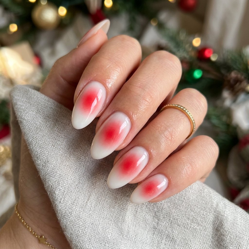 Candy Cane Aura Nails