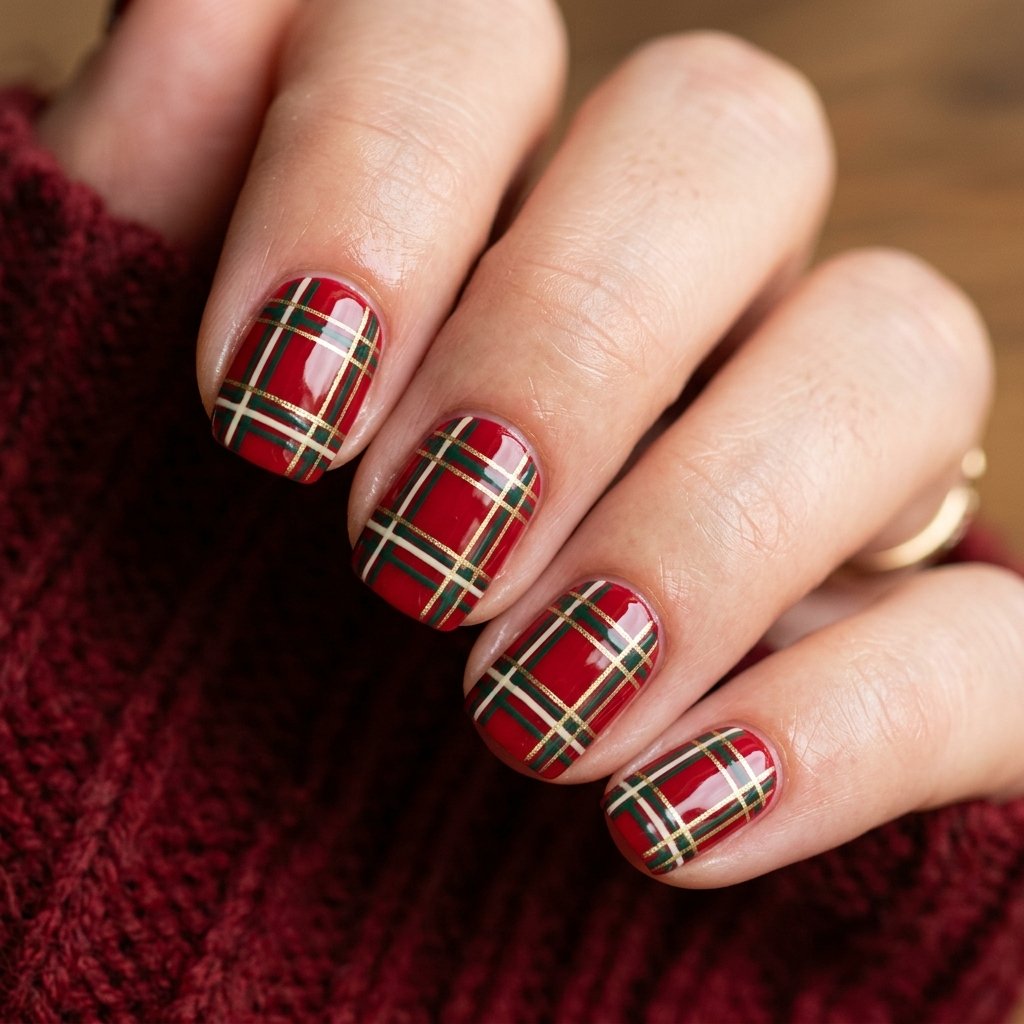 Cardinal Red Tartan Plaid Grid