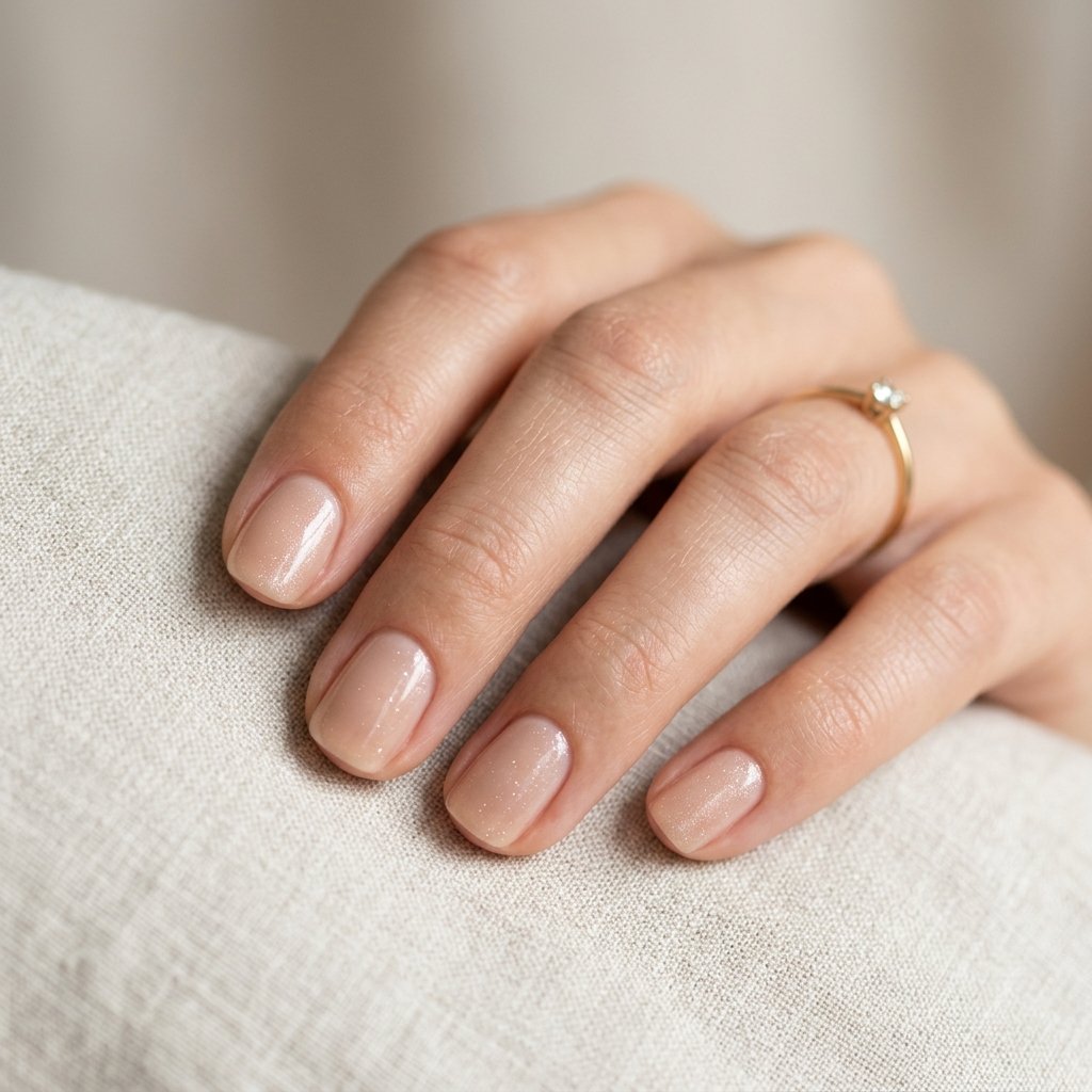 Nude Base Short Nail Ideas