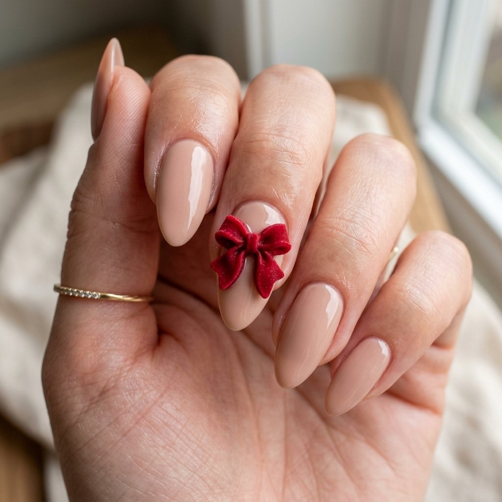 Crimson Red 3D Bows