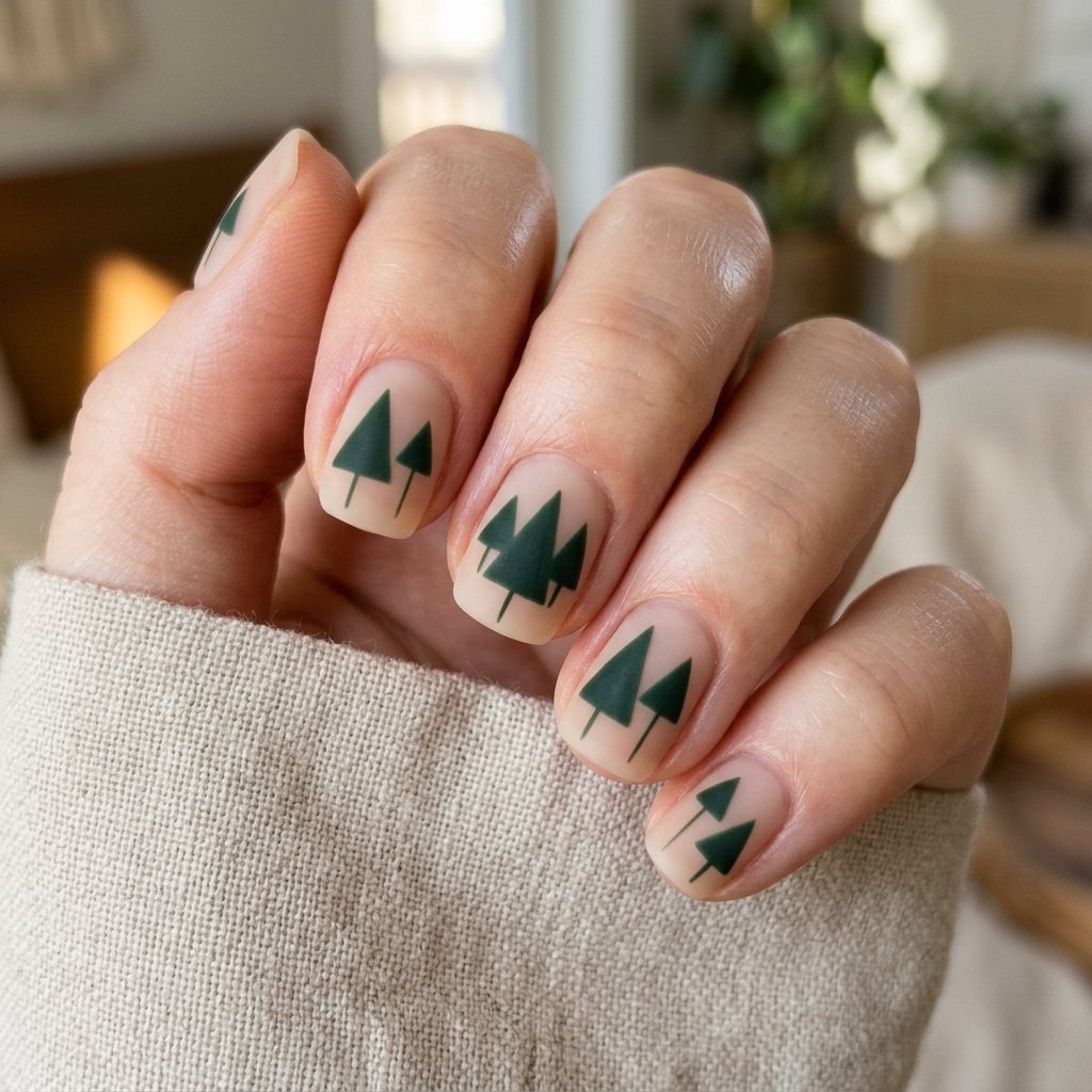 Matte Forest Green Trees