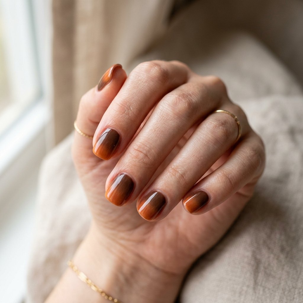 Simple Ombre Short Nail Ideas