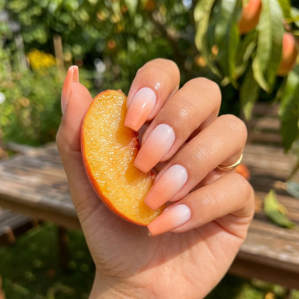 Sweet Peach Sorbet Summer Fade