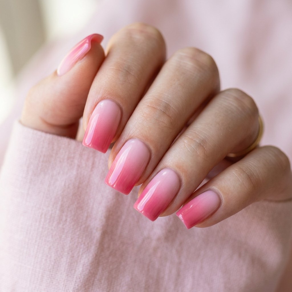 Pink Ombre Nail Ideas