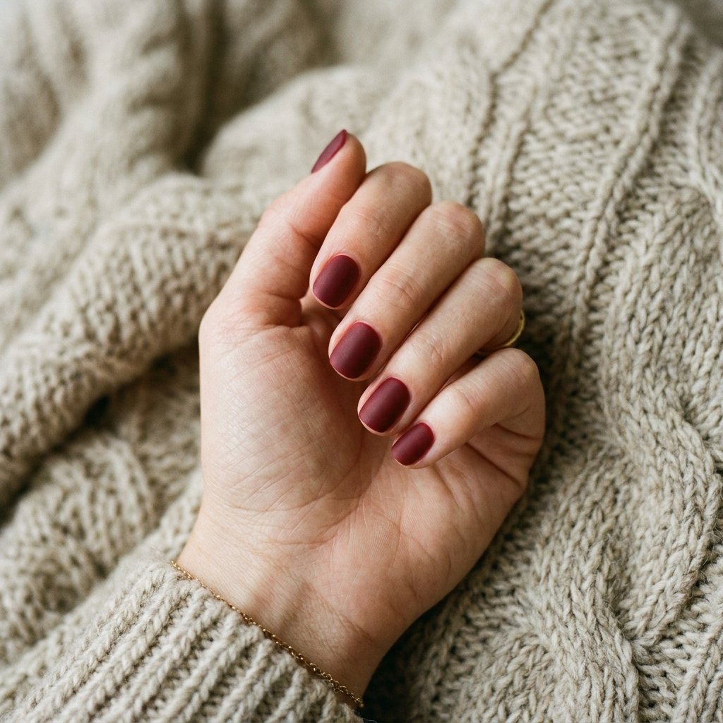 Matte Finish Short Nail Ideas