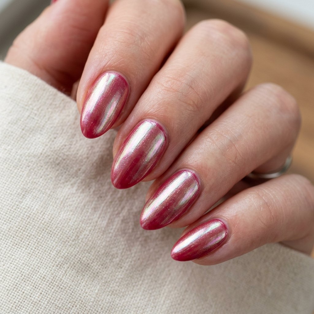 Deep Rose Red Pearl Overlay