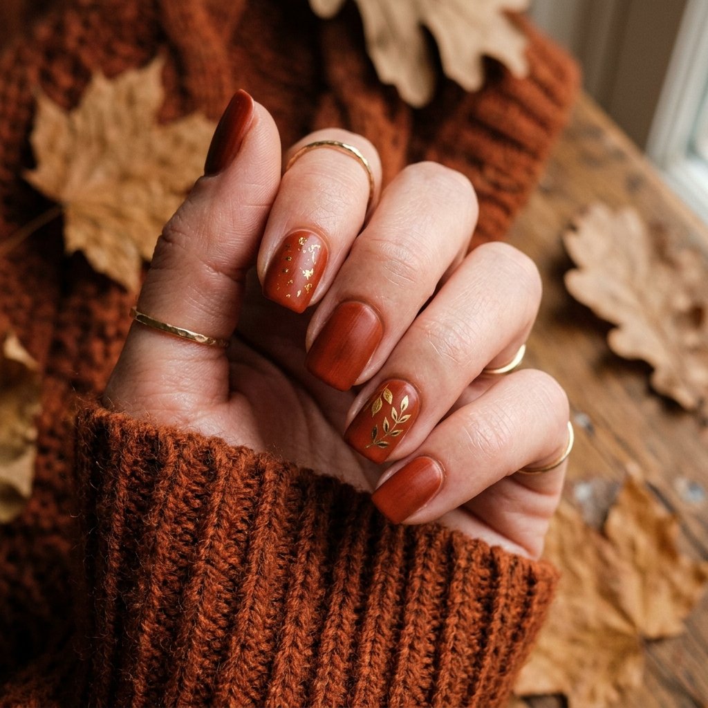Rust Red Nail Ideas