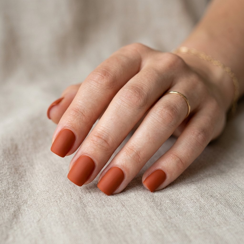 Square Shape Fall Nail Ideas
