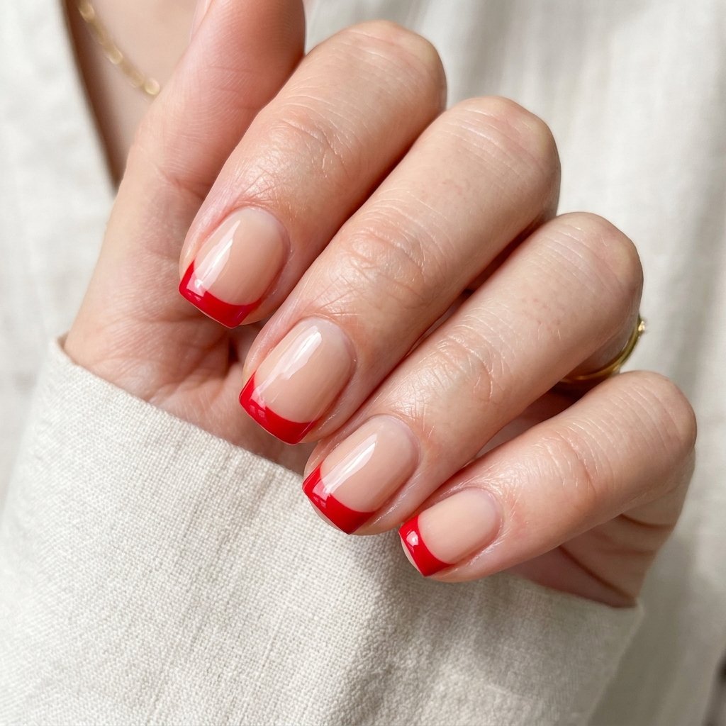 Colored Tip French Nail Ideas