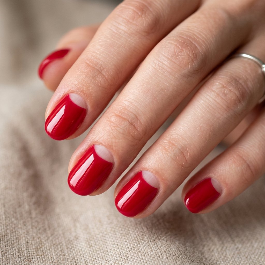 Cherry Red Half Moons