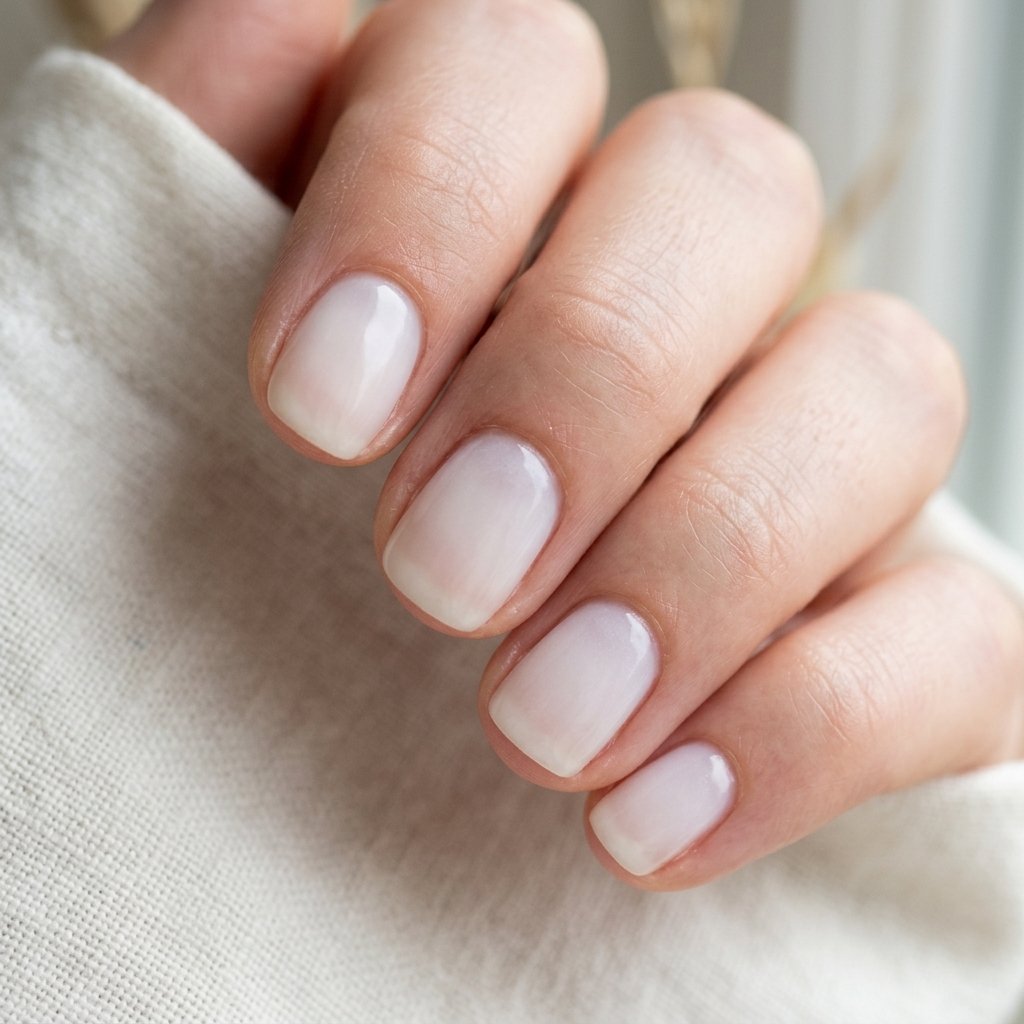 Milky White Short Nail Trend