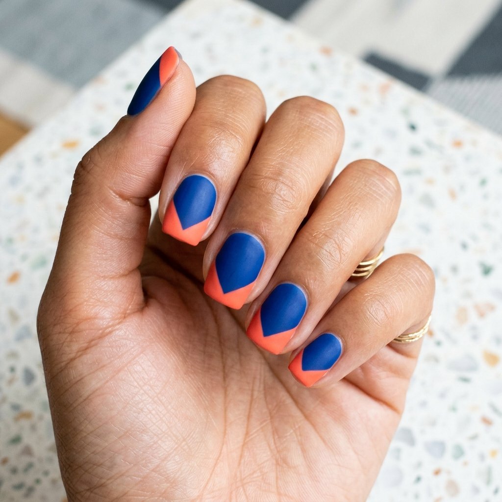 Two Tone French Nail Ideas