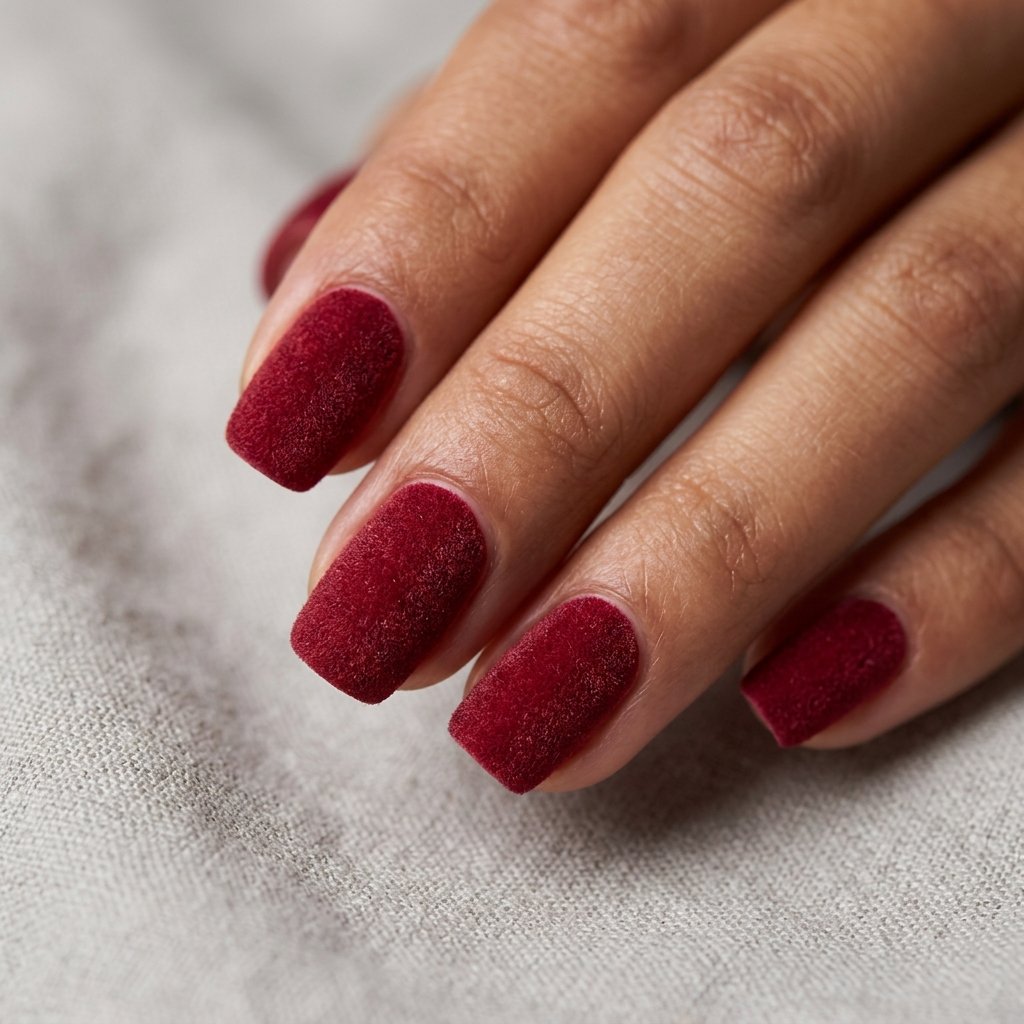 32 Fall Nails 2026 Ideas That Are Actually Wearable 19 Velvet Texture Nail Ideas