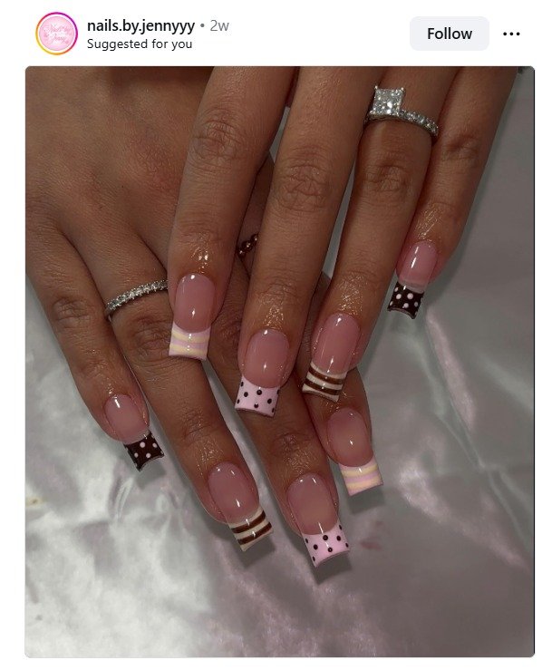 Cream and Sugar Swirl Almond Design