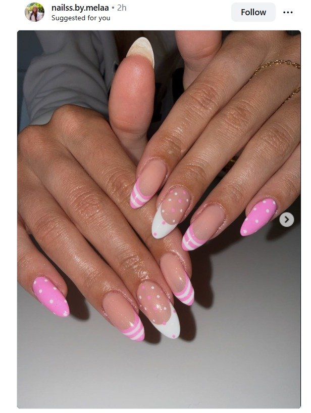 Hot Pink Summer Nail Ideas