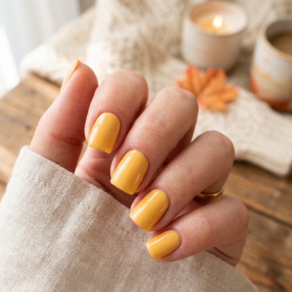 Warm Yellow Nail Ideas