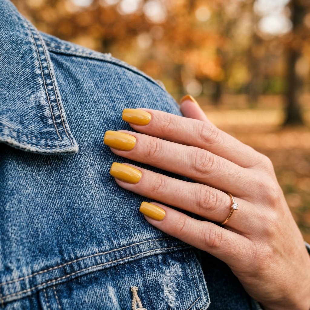 Mustard Yellow Nail Ideas