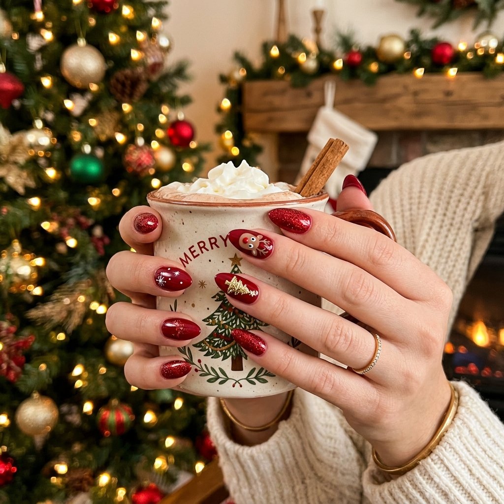 Best Christmas Nails Red Ideas to Try