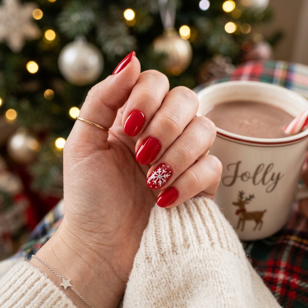 30 Stunning Christmas Nails Simple Ideas You Can Do at Home 2 Best Christmas Nails Simple Ideas to Try