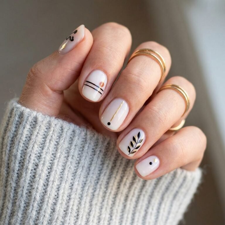 short nails art