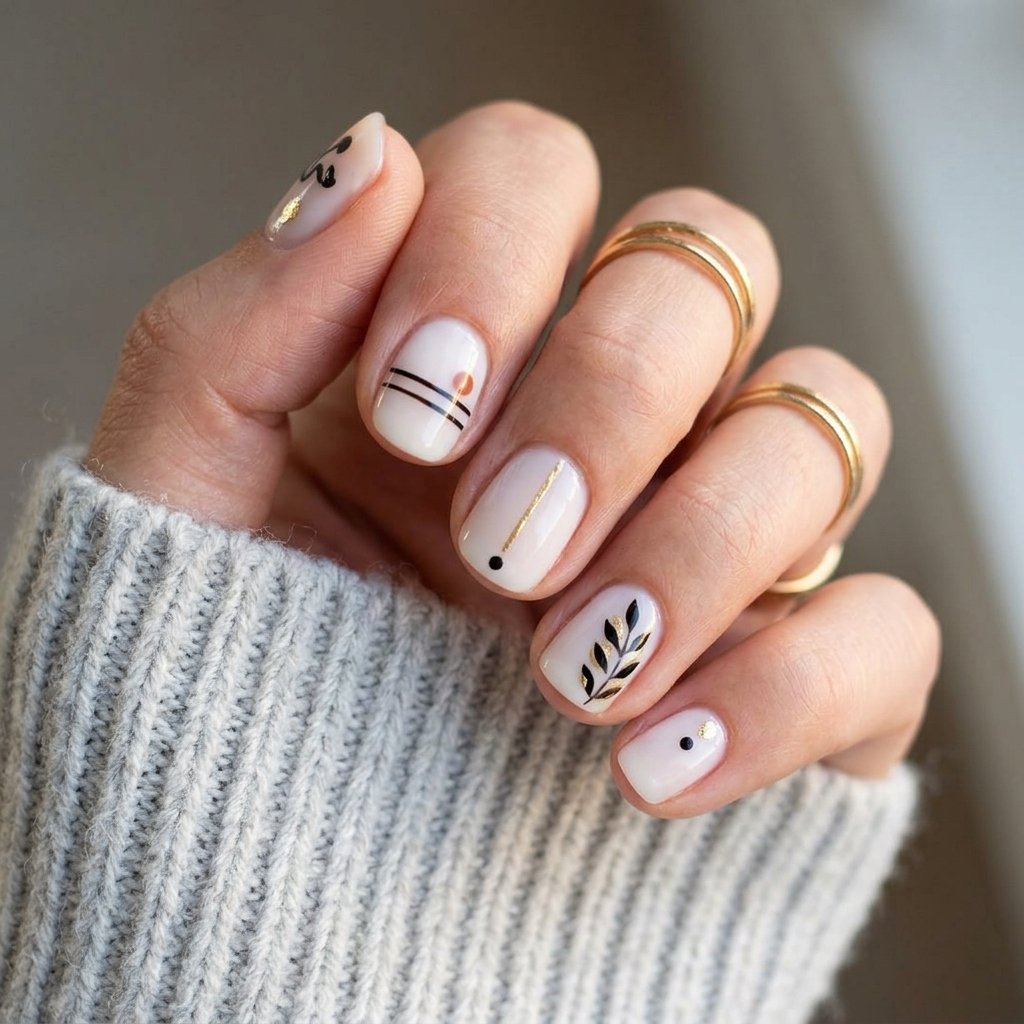 30 Minimalist & Bold Short Nails Art Ideas You'll Love 1 short nails art
