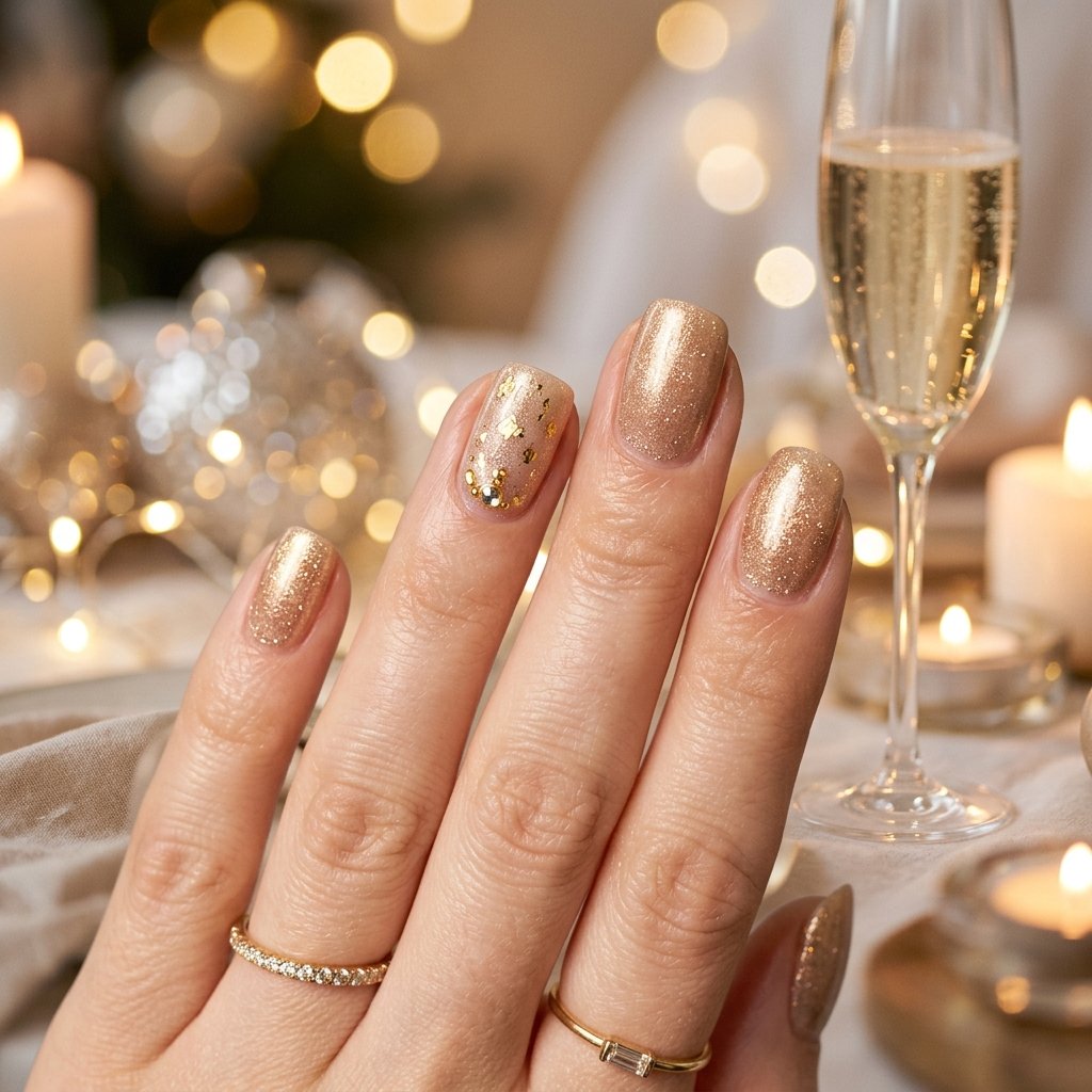 Champagne Toast Nail Ideas
