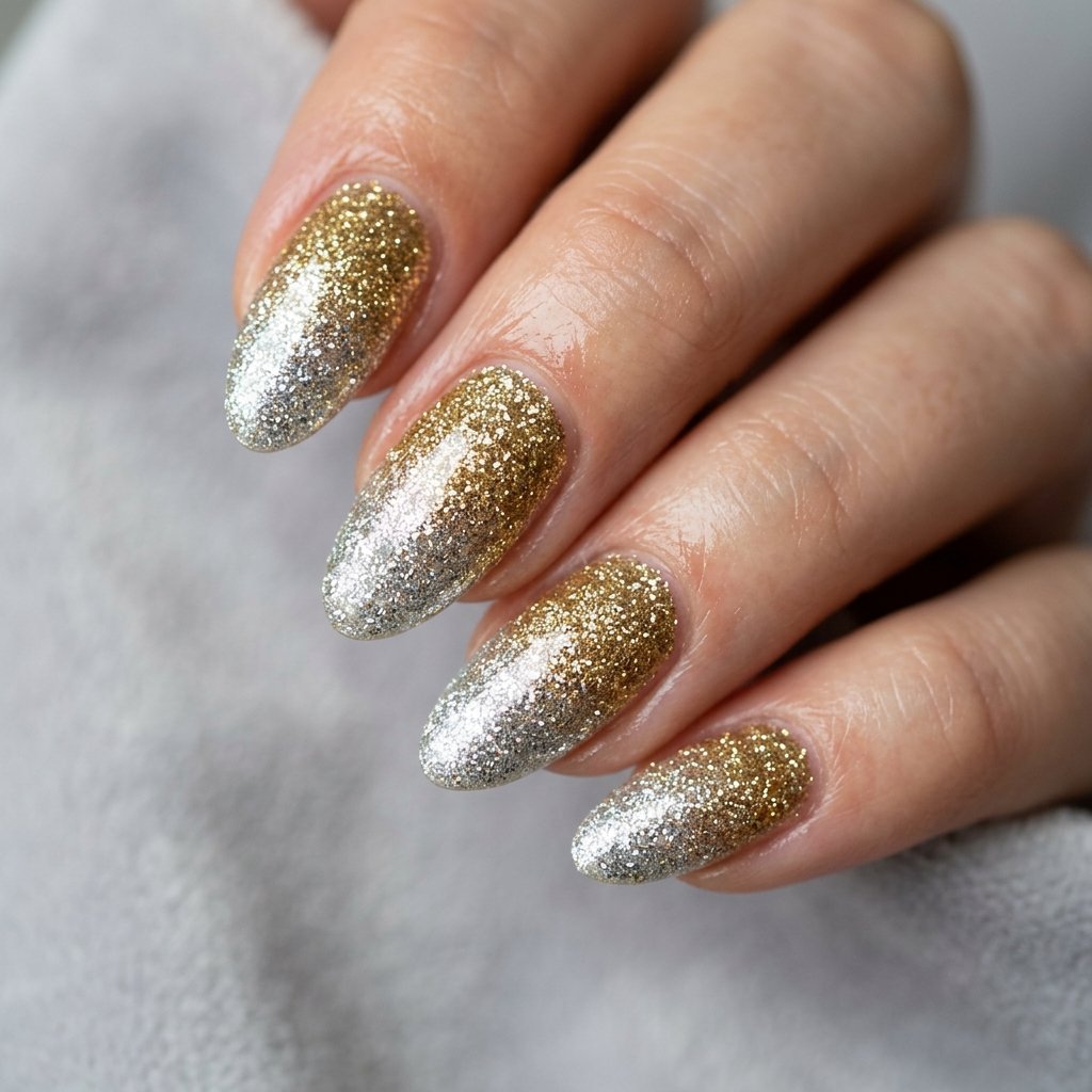 Two-Tone Glitter Ombre Ideas