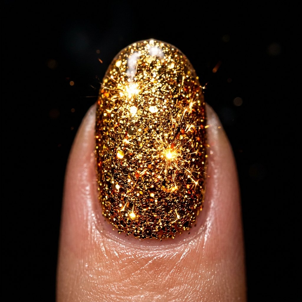 Sparkler Glitter Nail Ideas