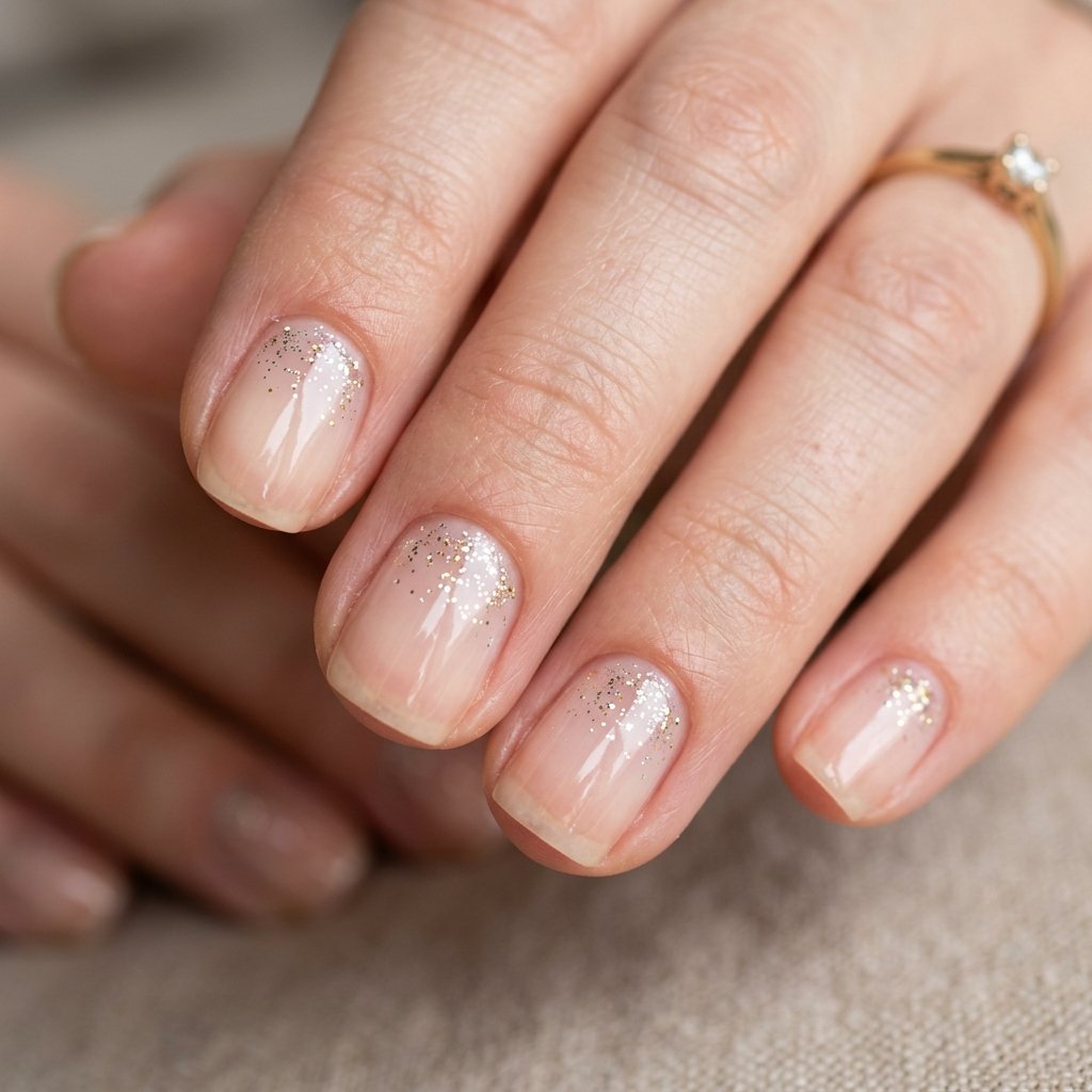 Subtle Micro Glitter Dusting