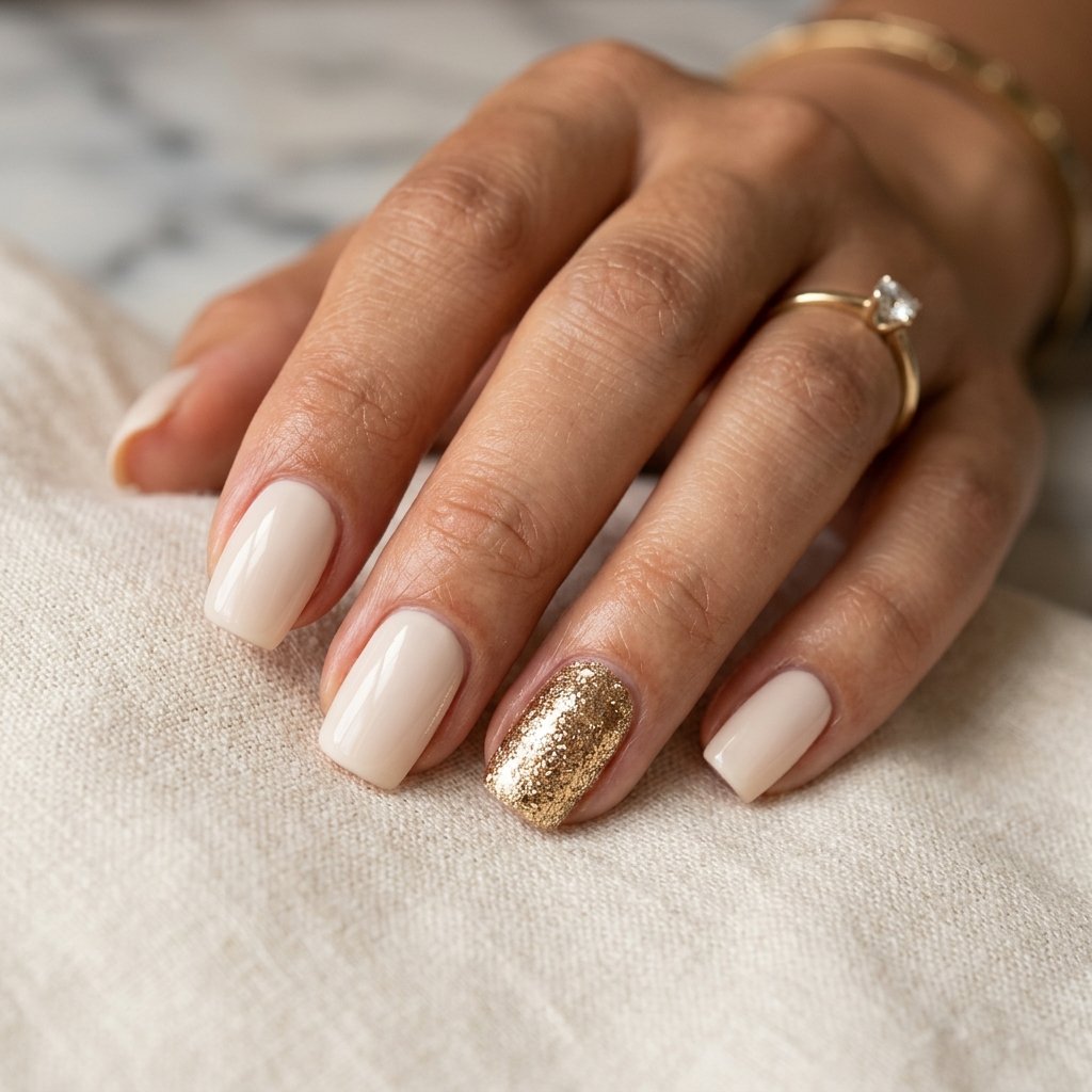 Single Gold Ring Finger Accent