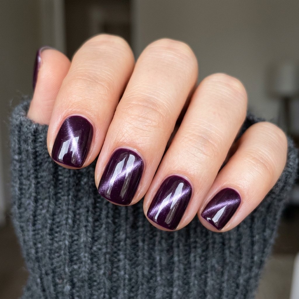 Deep Violet Cat Eye Shimmer