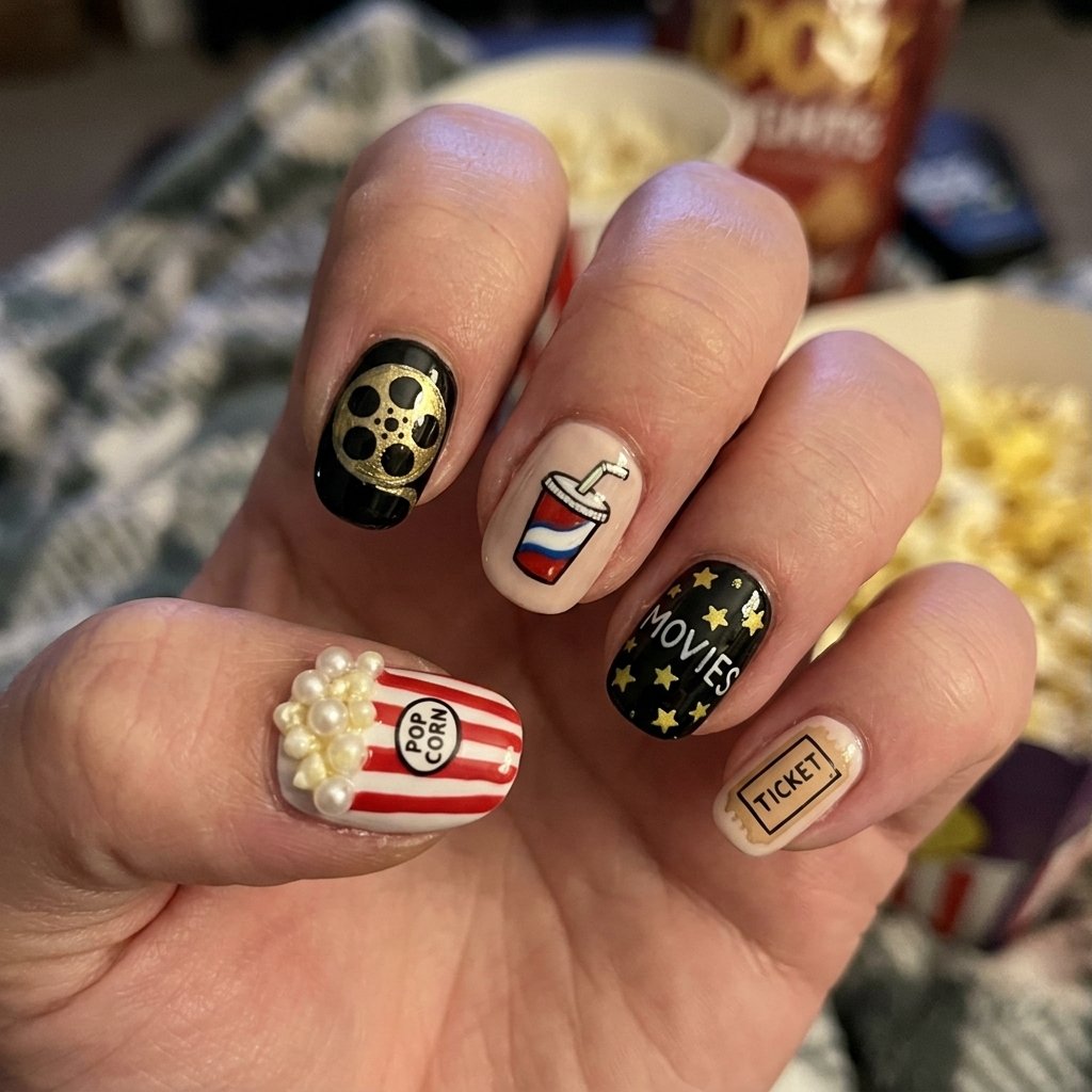Movie Night Nail Ideas