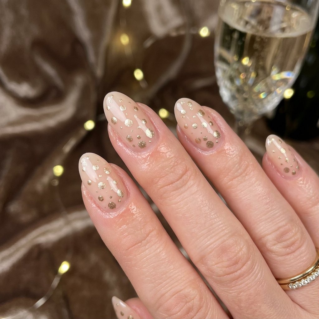 Champagne Bubble Nail Ideas