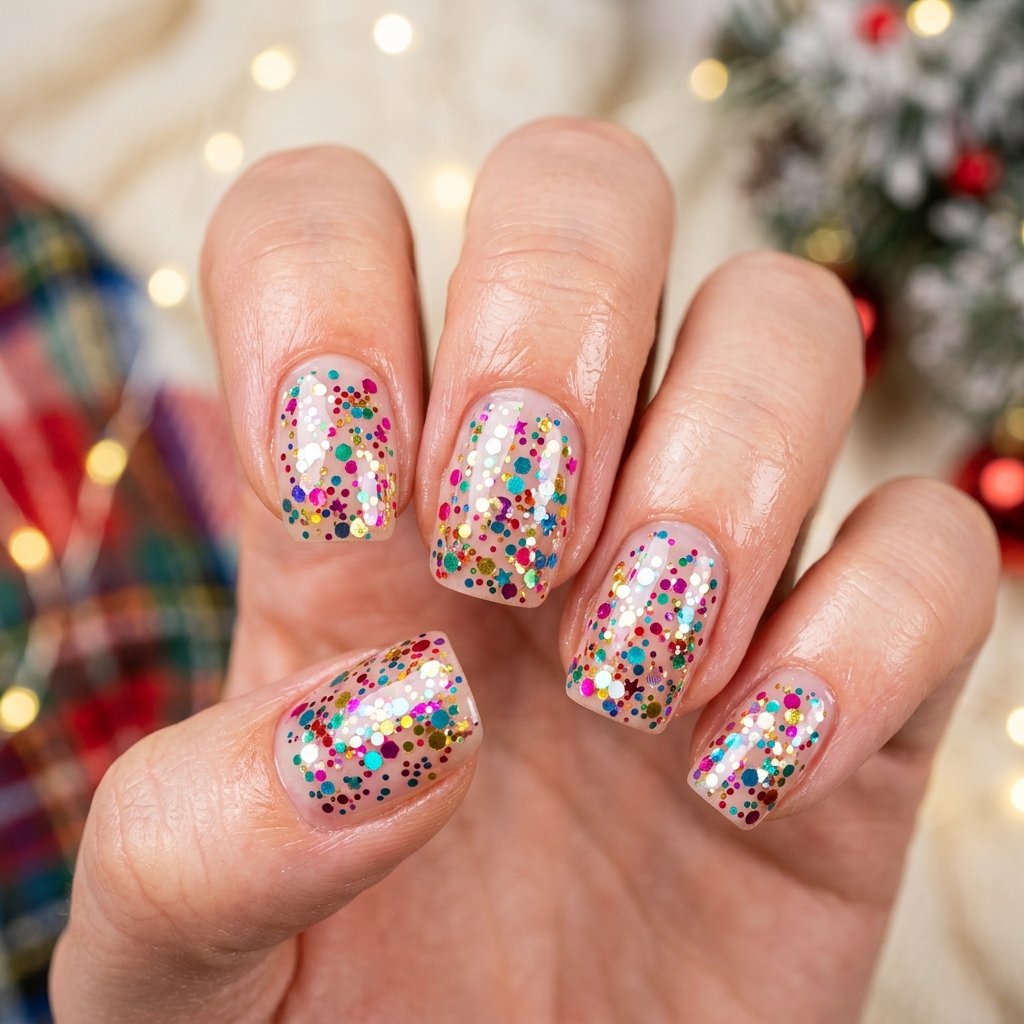 Confetti Glitter Nail Ideas