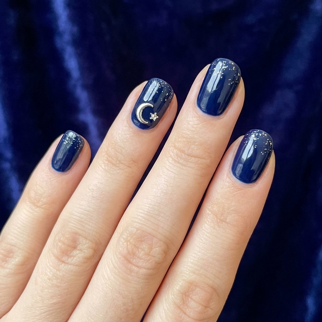 Night Sky Wish Nail Ideas