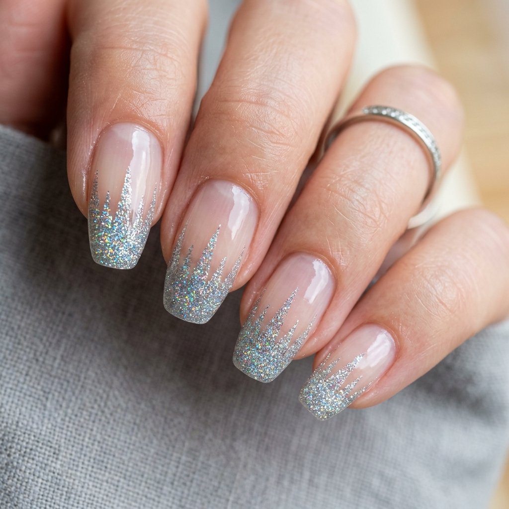 Silver Holographic Icicle Fringe
