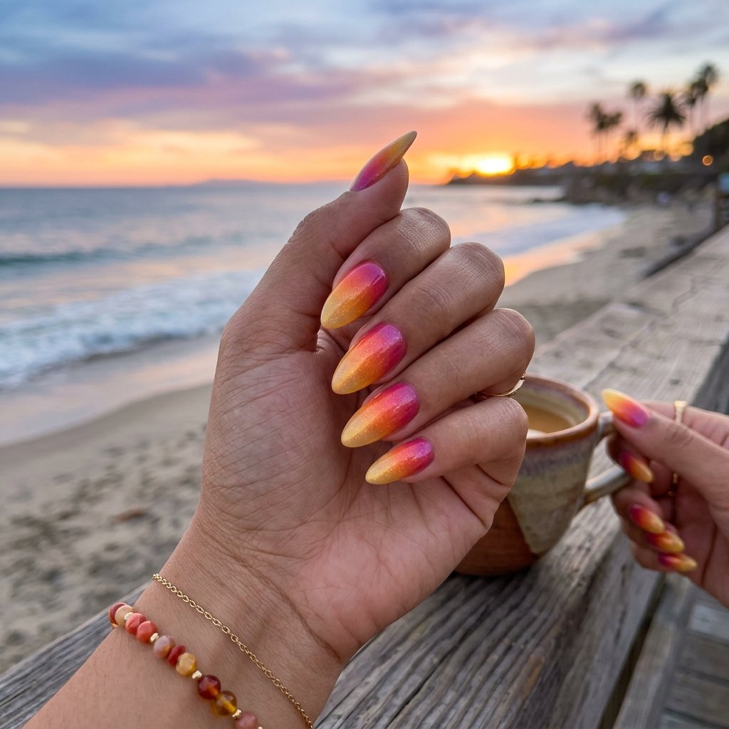 Sunset Fade Nail Ideas