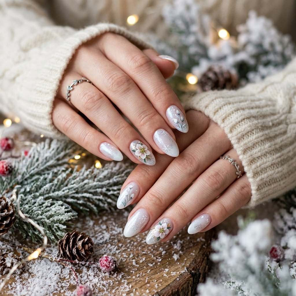 Winter Bloom Nail Ideas