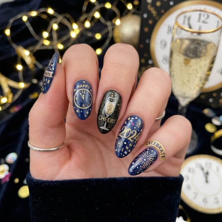 new year nail art