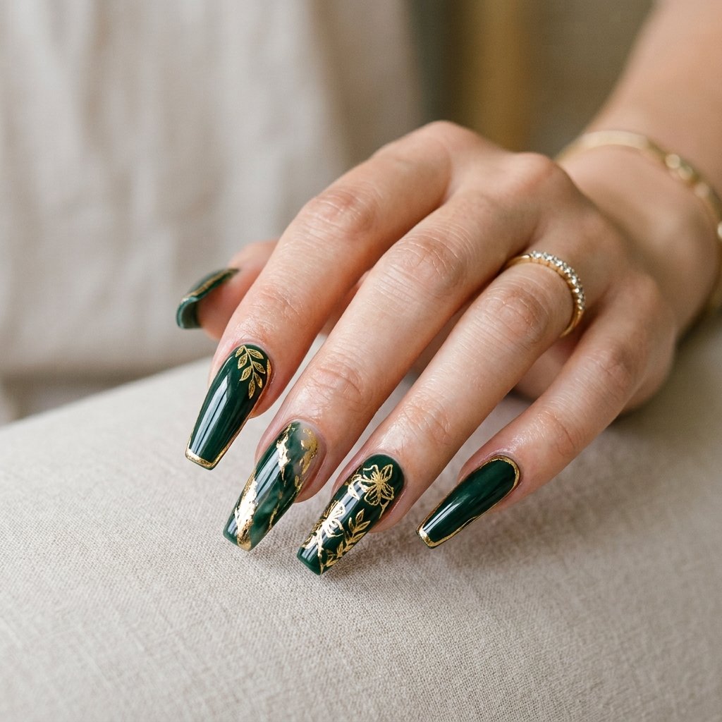 Coffin Shape Nail Ideas